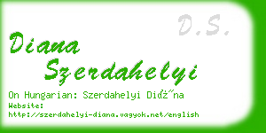 diana szerdahelyi business card